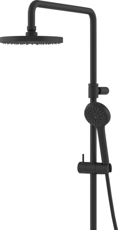Душевая стойка Kludi Logo Dual Shower System 6808239-00 с термостатом, черная матовая
