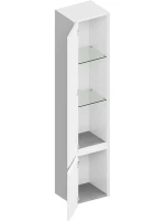Шкаф пенал для ванной KERAMA MARAZZI Cubo 165 L белый матовый