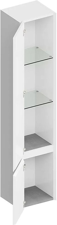 Шкаф пенал для ванной KERAMA MARAZZI Cubo 165 L белый матовый