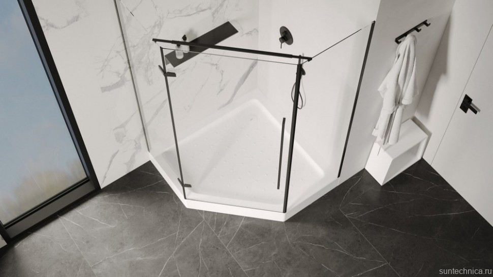 Поддон для душа Abber AD3B090 90x90 трапеция