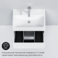 Тумба с раковиной AM.PM Gem 60 белый глянец, с 1 ящиком