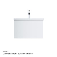 Тумба с раковиной AM.PM Gem 60 белый глянец, с 1 ящиком