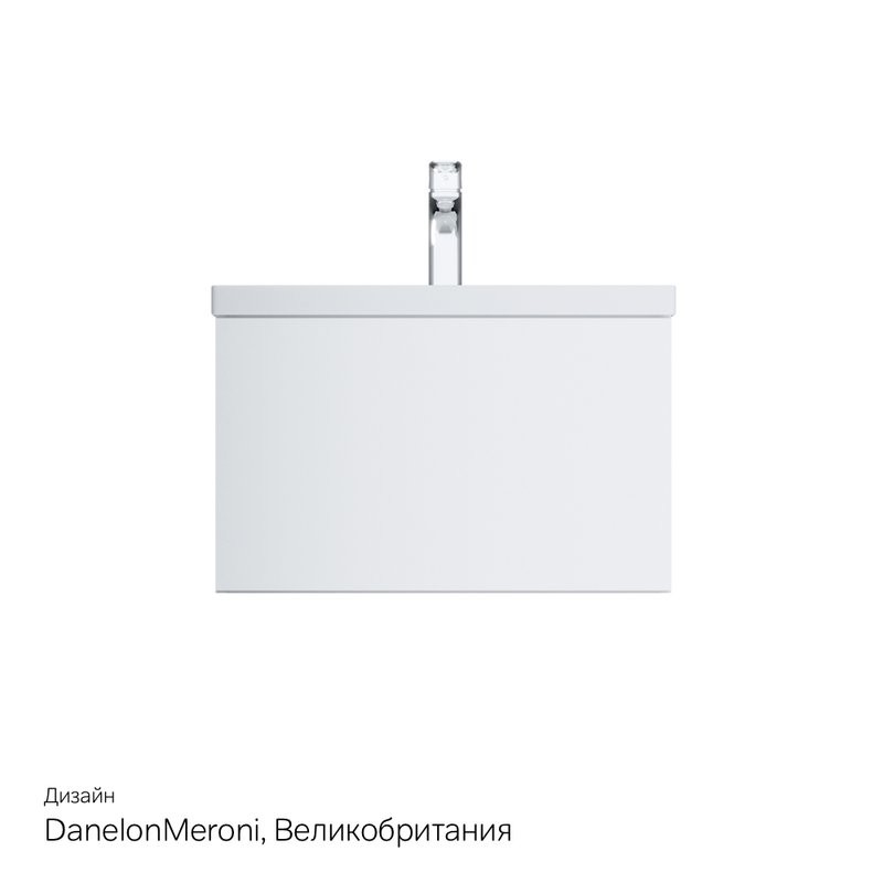 Тумба с раковиной AM.PM Gem 60 белый глянец, с 1 ящиком