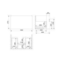 Тумба с раковиной AM.PM Gem 60 белый глянец, с 1 ящиком