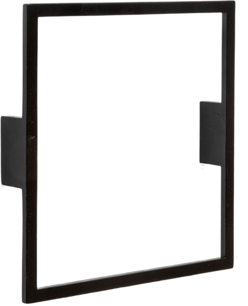 Тумба с раковиной La Fenice Cubo 90 L подвесная, cappuccino, ручка черная, раковина Cubo 90 L