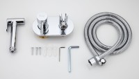 Гигиенический душ Frap F7505 со смесителем, С ВНУТРЕННЕЙ ЧАСТЬЮ