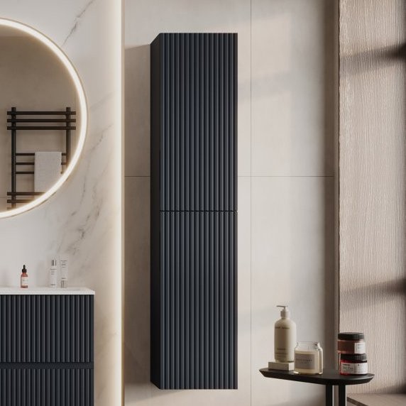 Шкаф пенал для ванной Aquanet Джейн маренго