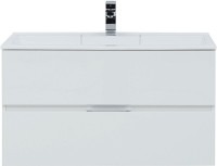 Тумба с раковиной Aquanet Алвита 100 белая