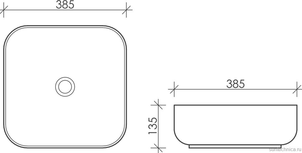 Накладная раковина Ceramicanova Element CN6012