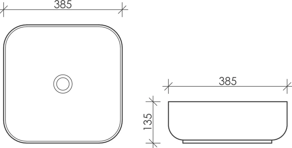 Накладная раковина Ceramicanova Element CN6012