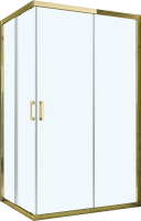 Душевой уголок Vegas Glass ZA-F Tur Novo h1900 90*80 09 01 профиль золото, стекло прозрачное
