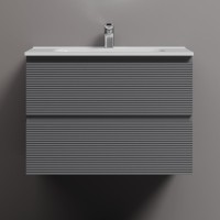 Тумба под раковину Sancos подвесная Folk 2я цв. Grey Soft FL70GS