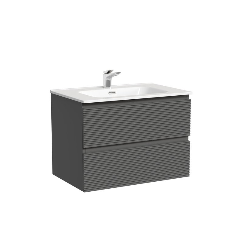 Тумба под раковину Sancos подвесная Folk 2я цв. Grey Soft FL70GS