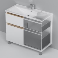 Тумба под раковину без столешницы AM.PM X-Joy 100, напольная, белый глянец