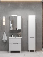 Мебель для ванной комнаты SanStar Ориана 60 напольная, раковина Sanita luxe Quadro 60