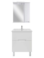 Мебель для ванной комнаты SanStar Ориана 60 напольная, раковина Sanita luxe Quadro 60