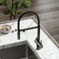 Смеситель для кухни Sancos Imola SC4010GG с гибким изливом, вороненая сталь