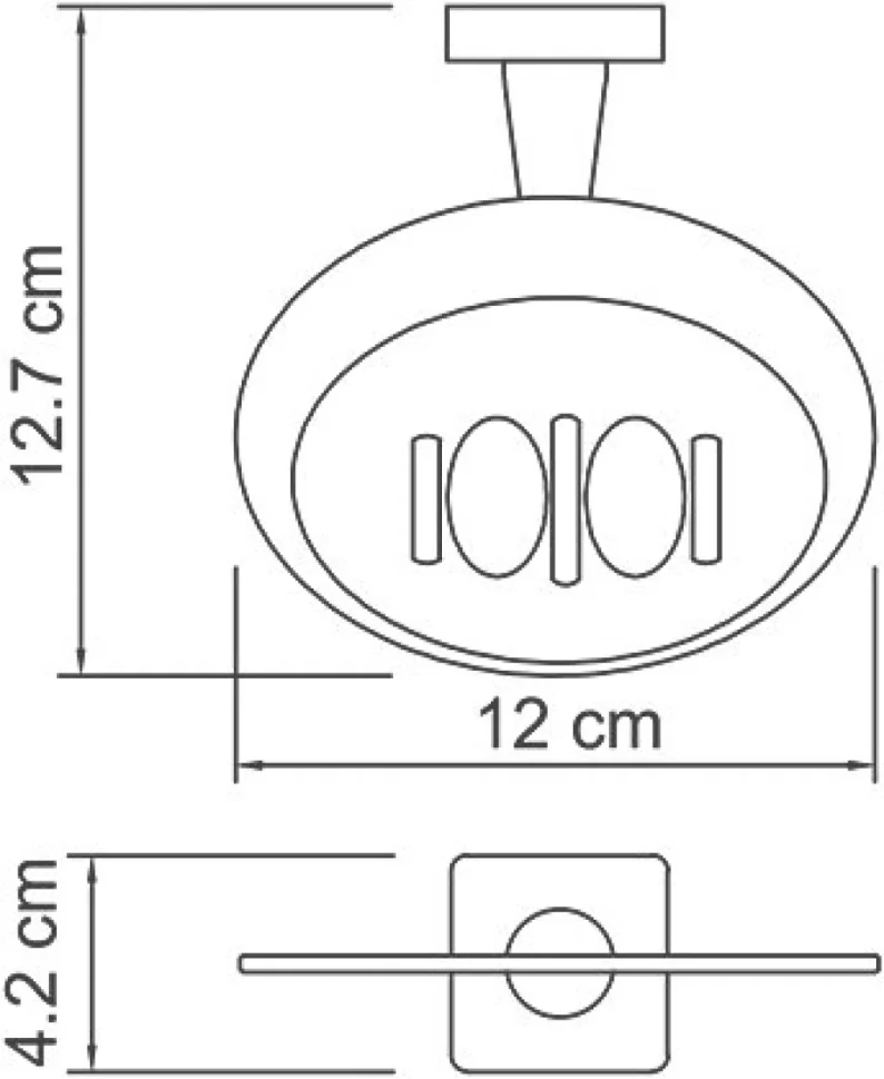 Набор Стакан Wasserkraft Lippe K-6528D + Мыльница K-6569 + Дозатор K-6599