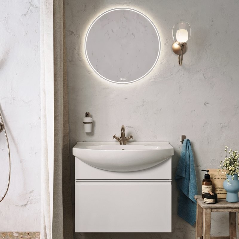 Тумба с раковиной Aqwella Rodos 75 белая