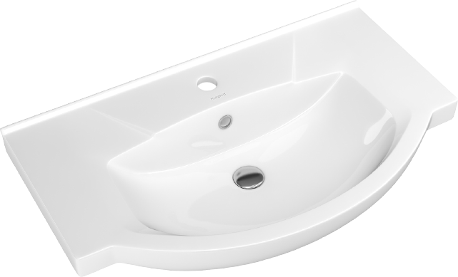 Тумба с раковиной Aqwella Rodos 75 белая