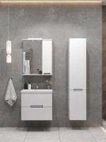 Тумба с раковиной SanStar Ориана 50 подвесная, раковина Cersanit Moduo 50