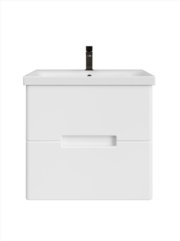 Тумба с раковиной SanStar Ориана 50 подвесная, раковина Cersanit Moduo 50