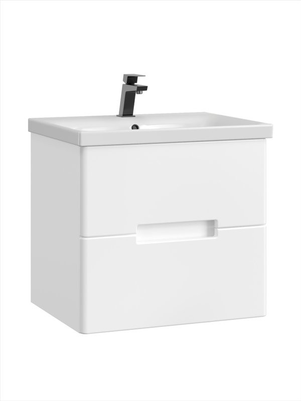 Тумба с раковиной SanStar Ориана 50 подвесная, раковина Cersanit Moduo 50