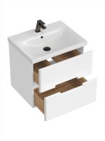 Тумба с раковиной SanStar Ориана 50 подвесная, раковина Cersanit Moduo 50
