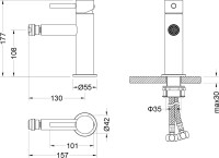 Смеситель для биде AQUATEK Европа AQ1318CR хром