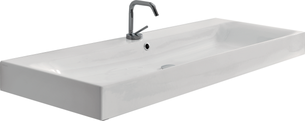 Мебельная раковина Kerasan Cento 353401*1 120x45 см, белая