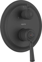 Встраиваемый смеситель для душа и ванны AQUATEK Классик AQ1547MB С ВНУТРЕННЕЙ ЧАСТЬЮ, 3 режима, матовый черный