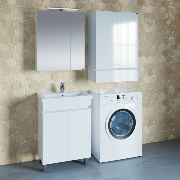 Мебель для ванной комнаты СаНта Марс 60 напольная, с дверками