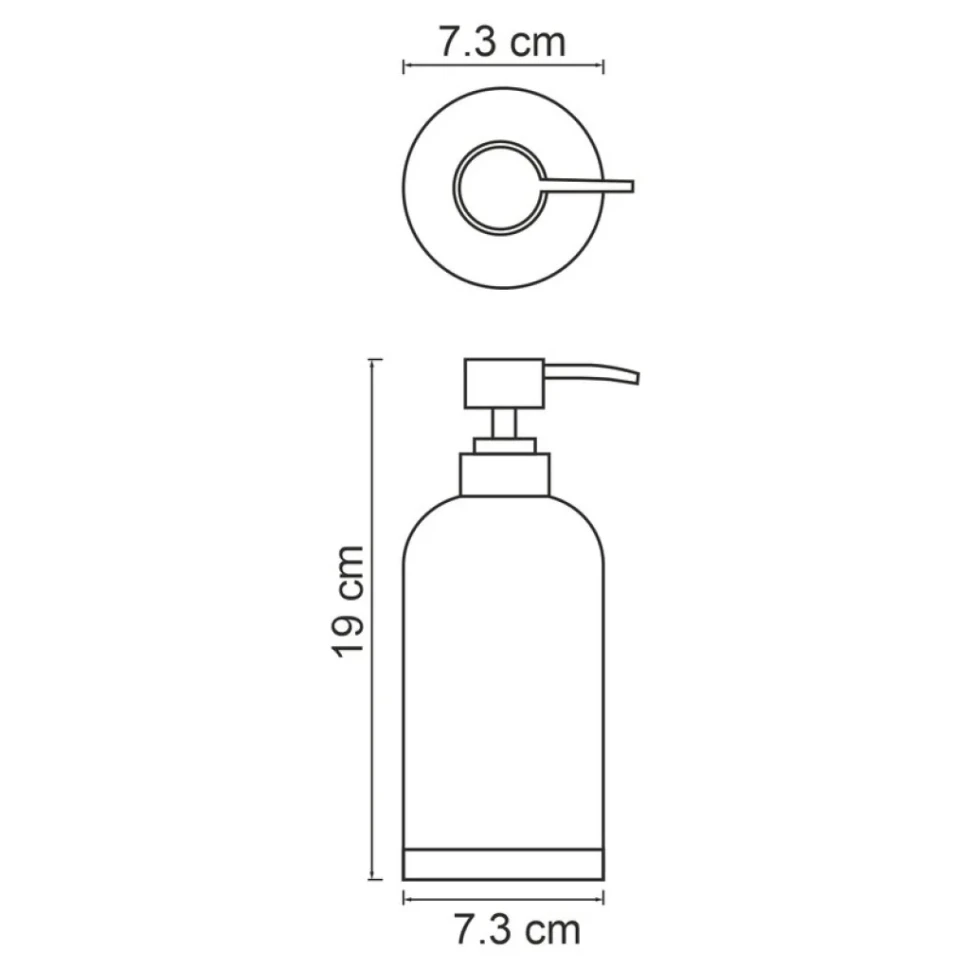 Дозатор для жидкого мыла Wasserkraft Mindel K-8899 настольный, белый