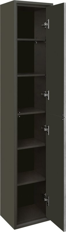 Шкаф-пенал для ванной AQUATON Уэльс Уэльс универсальный, графит