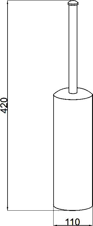 Набор Держатель Boheme Vogue 10131 + Ершик 10189