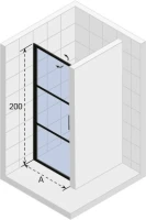 Душевая дверь в нишу Riho Grid GB101 80 см