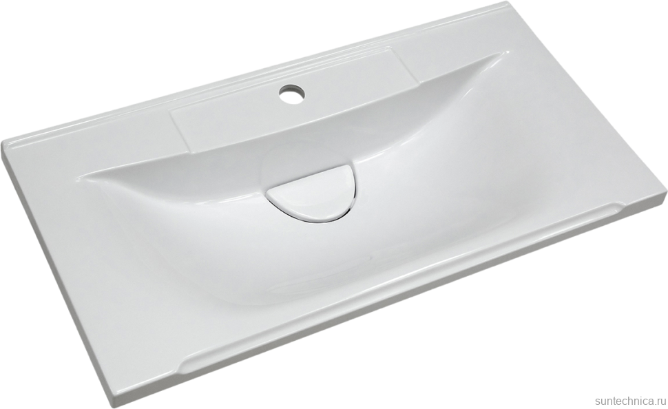 Тумба с раковиной Misty Модерн 60 подвесная, матовая белая