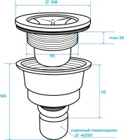 Поддон для душа RGW Stone Tray ST-0100W 100х100 с сифоном