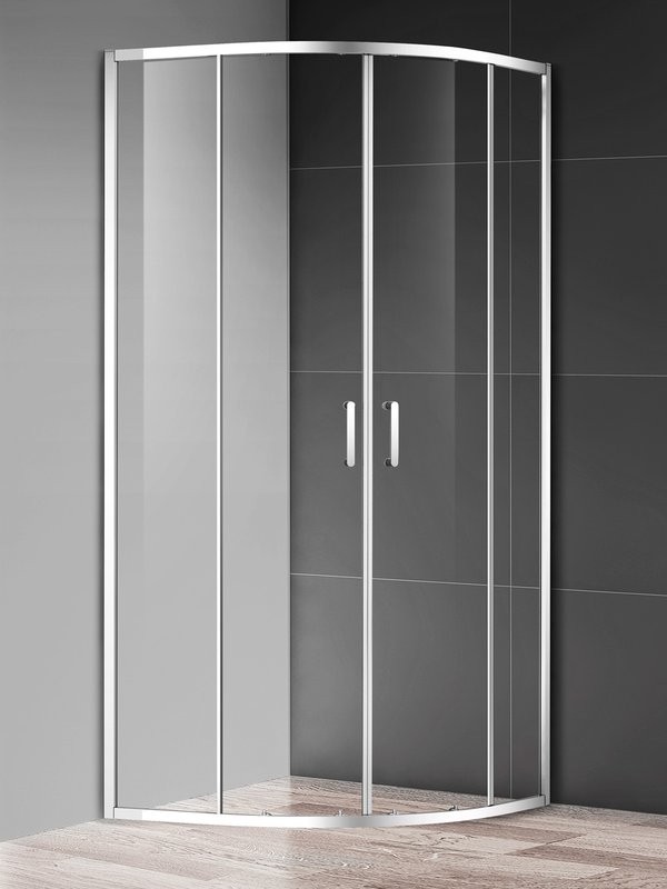 Душевой уголок AQUAme AQM3801F-8 80х80, профиль хром