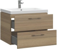 Тумба с раковиной Cersanit Lara 60, орех