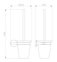 Ершик для унитаза Wonzon & Woghand Simple WW-6529-BG брашированное золото Ершик для унитаза Wonzon & Woghand Simple WW-6529-BG брашированное золото