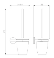 Ершик для унитаза Wonzon & Woghand Simple WW-6529-BG брашированное золото Ершик для унитаза Wonzon & Woghand Simple WW-6529-BG брашированное золото
