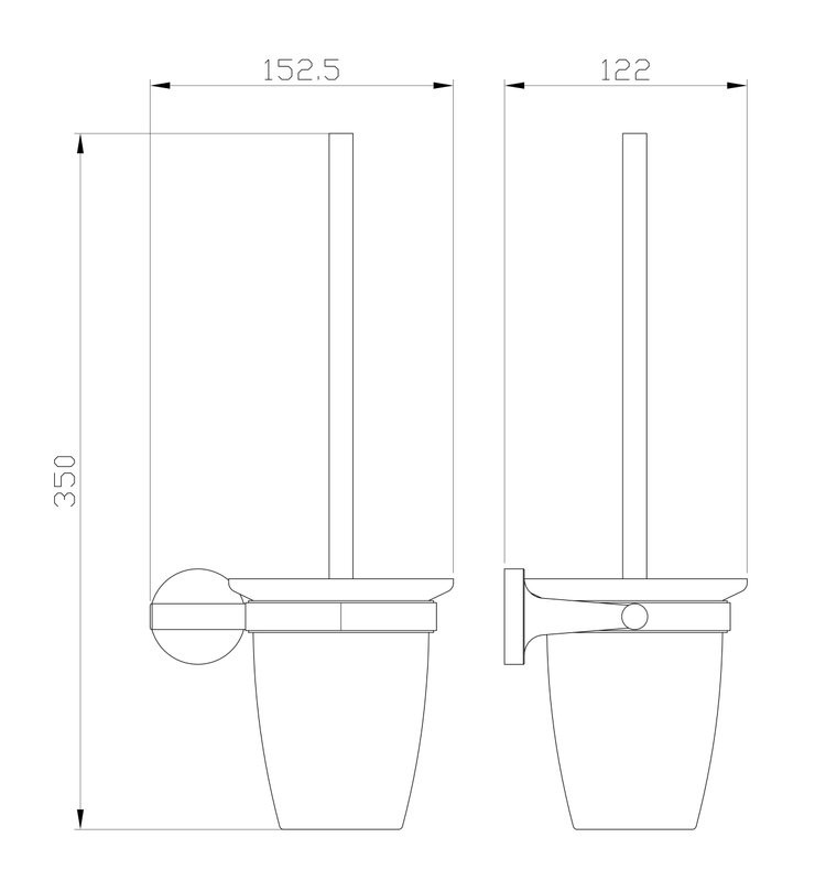 Ершик для унитаза Wonzon & Woghand Simple WW-6529-BG брашированное золото
