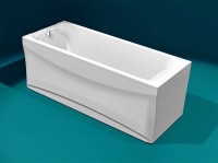 Акриловая ванна AQUATEK Альфа ALF170-0000062 170x70 см, пристенная, белая, с каркасом, со сливом-переливом