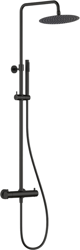 Душевая стойка AQUAme AQM8006MB черная матовая