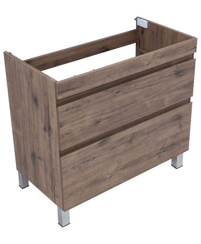 Тумба под раковину Aquanet Нота New 90 напольная, дуб веллингтон табак