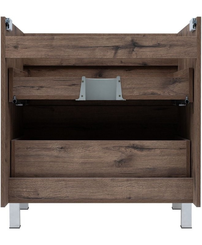 Тумба под раковину Aquanet Нота New 90 напольная, дуб веллингтон табак