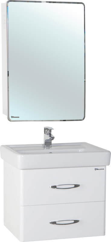 Мебель для ванной комнаты Bellezza Джела 60 подвесная, 2 ящика