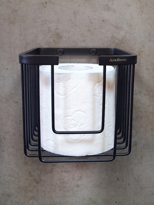 Держатель для туалетной бумаги AltroBagno Aperto 082005 MB черный матовый