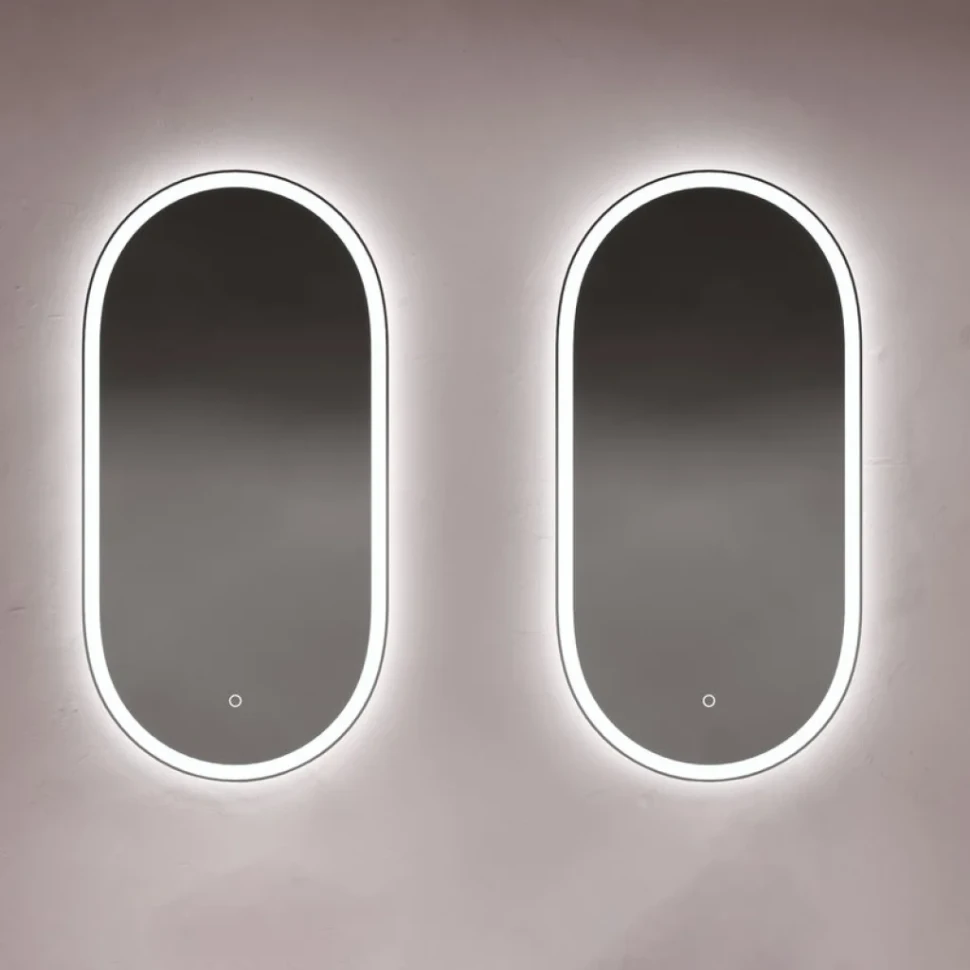 Зеркало Sancos Oval 45 OV45F с фронтальной подсветкой, набор 2 шт
